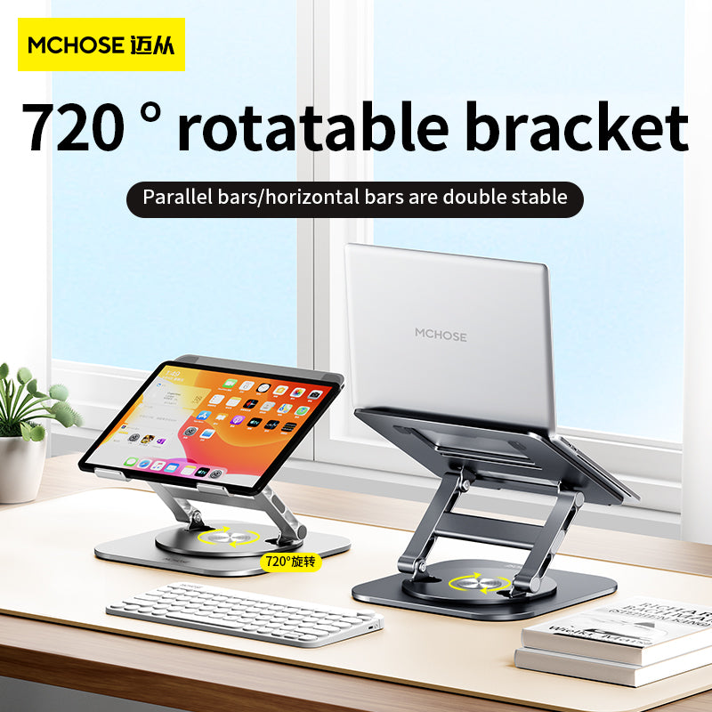 Adjustable Aluminum Laptop Stand for Desk and iPad